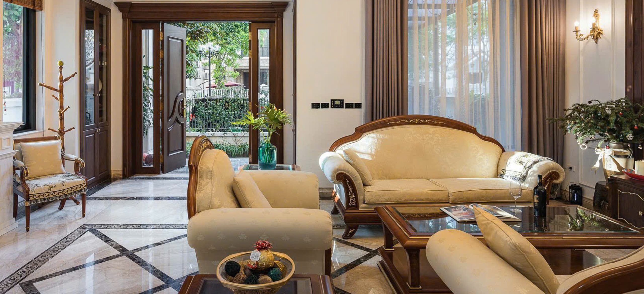 tổng thầu Biệt thự vinhome river side - Thổ Cẩm decor