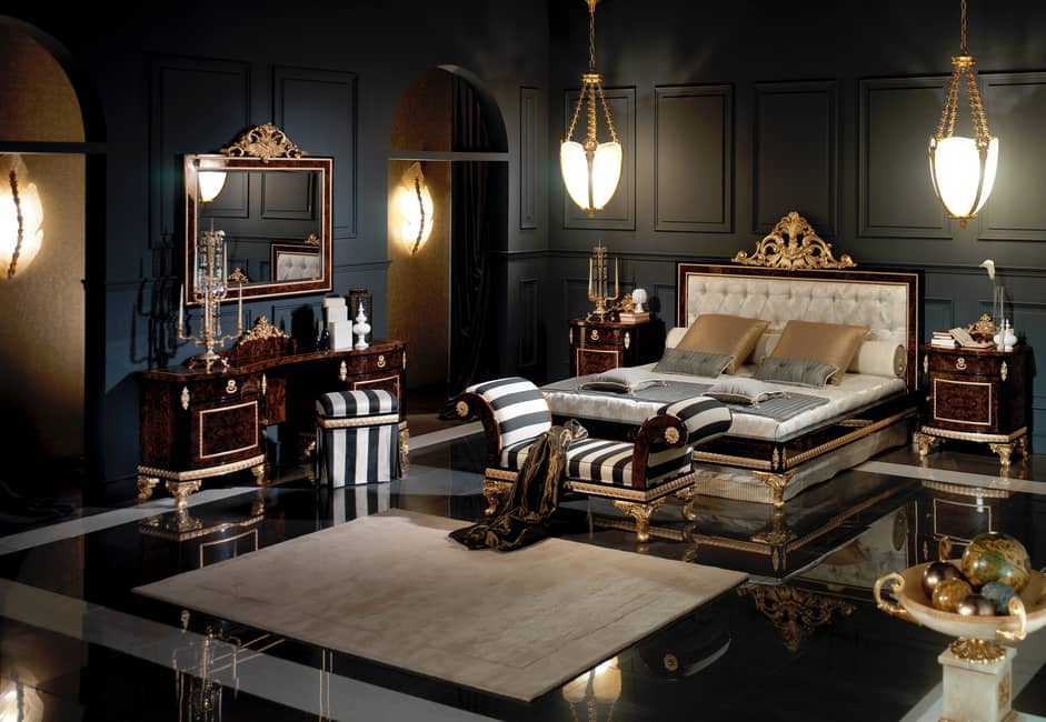 Giường ngủ thuộc Bộ Sưu Tập Mariner - thổ cẩm decor