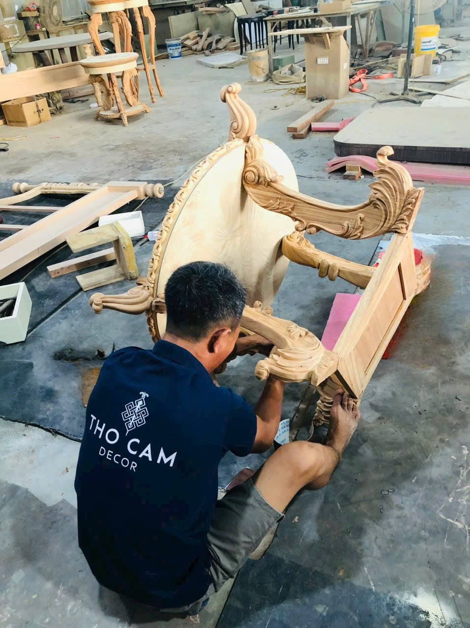 chuyên đóng sofa tân cổ điển mariner sang trọng - thổ cẩm decor
