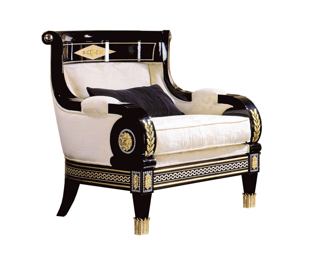 ghế sofa đơn cao cấp phong cách mariner - thổ cẩm decor