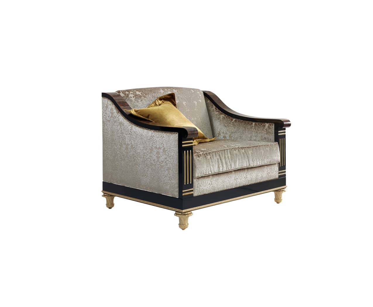 mẫu ghế sofa đơn tân cổ điển mariner châu âu