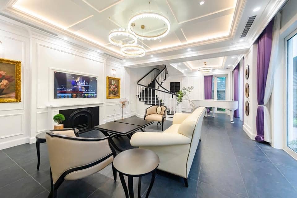 nội thất phòng ngủ châu Âu do thổ cẩm decor thực hiện