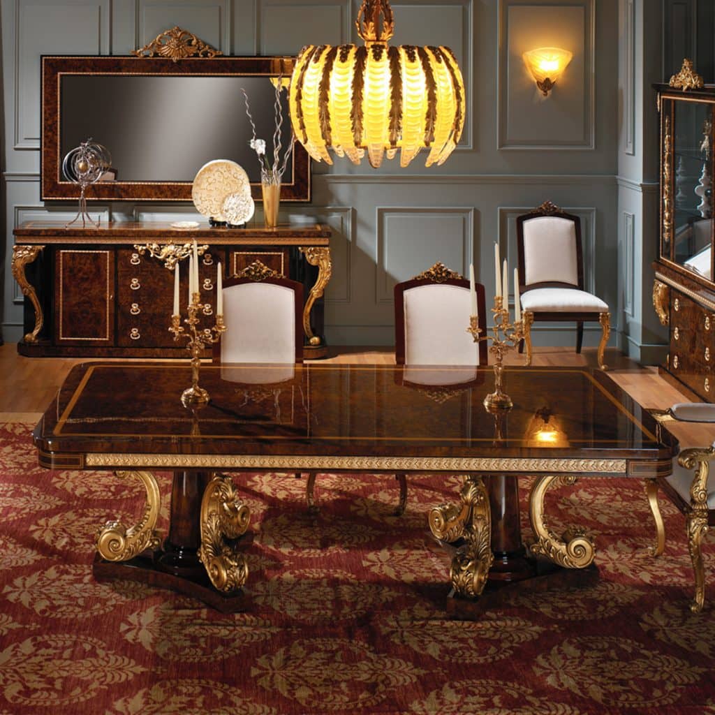 bàn ghế ăn tân cổ điển luxury cao cấp tại thổ cẩm decor