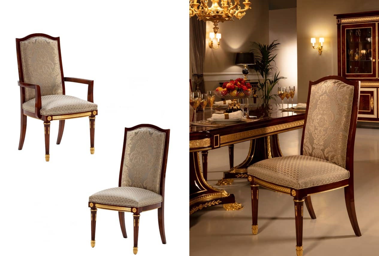 Bộ Bàn Ăn 6 Ghế Tân Cổ Điển Châu Âu đẹp sang