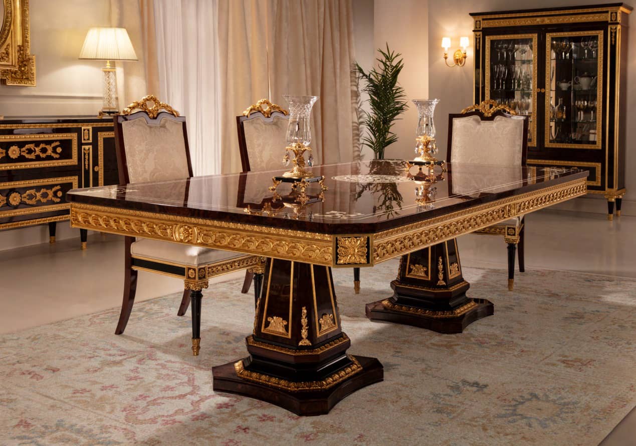 10 Bộ Bàn Ăn 6 Ghế Tân Cổ Điển Châu Âu được tin chọn tại thổ cẩm decor