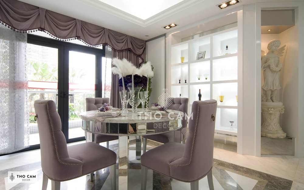 thiết kế nội thất phòng ăn biệt thự
